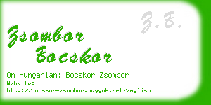 zsombor bocskor business card